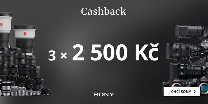 Získejte zpět 3x 2 500 Kč při nákupu techniky Sony