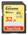 SanDisk SDHC 32GB Extreme 90MB/s Class 10 UHS-I U3 V30