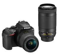 Nikon D5600 + 18-55 mm AF-P VR + 70-300 mm AF-P VR černý
