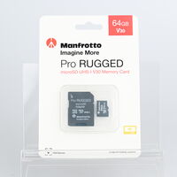 Manfrotto Micro SDXC 64GB Pro RUGGED 90 MB/s Class 10 UHS-I U3 V30 bazar
