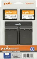 Jupio Kit 2x BLX-1 + USB Dual Charger pro OM System