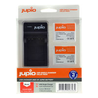 Jupio Kit 2x NB-6LH + USB Single Charger pro Canon