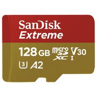SanDisk Micro SDXC 128GB Extreme 160 MB/s A2 Class 10 UHS-I U3 V30