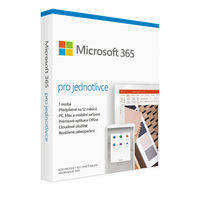 Microsoft 365 pro jednotlivce, předplatné na 1 rok, CZ, BOX