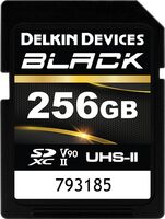 Delkin SDXC 256GB Black Rugged 300MB/s Class 10 UHS-II (V90)