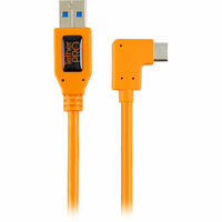 Tether Tools TetherPro USB 3.0 na USB-C (zahnutý konektor) 50 cm oranžový