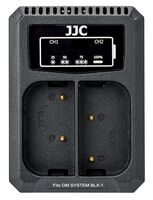JJC duální USB nabíječka pro akumulátor 2× OM System BLX-1