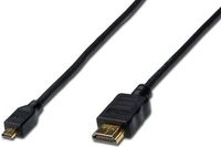 Digitus HDMI propojovací kabel micro HDMI na HDMI 1m