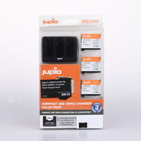 Jupio 3 x Battery Packs for GoPro HERO4 + Compact Triple Charger bazar