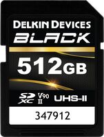 Delkin SDXC 512GB Black Rugged 300MB/s Class 10 UHS-II (V90)
