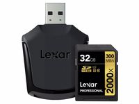 Lexar SDHC 32GB 2000x Professional Class 10 UHS-II U3 + čtečka