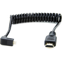 Atomos kabel zahnutý micro HDMI na HDMI kroucený 30 cm