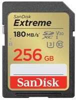 SanDisk SDXC 256GB Extreme 180MB/s Class 10 UHS-I U3 V30