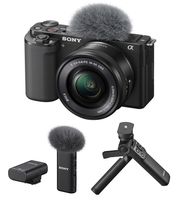 Sony Alpha ZV-E10 + 16-50 mm + mikrofon ECM-W2BT + grip se stativem GP-VPT2BT