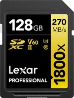 Lexar SDXC 128GB 1800x Professional Class 10 UHS-II U3 (V60)