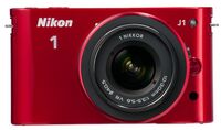 Nikon 1 J1 + 10-30 mm + 30-110 mm červený