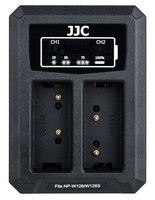 JJC duální USB nabíječka pro akumulátor 2× Fujifilm NP-W126(S)