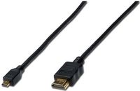 Digitus HDMI propojovací kabel micro HDMI na HDMI 2m