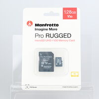 Manfrotto Micro SDXC 128GB Pro RUGGED 90 MB/s Class 10 UHS-I U3 V30 bazar