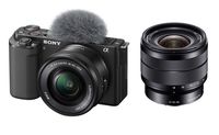 Sony Alpha ZV-E10 + 16-50 mm + Sony 10-18 mm f/4,0 OSS SEL