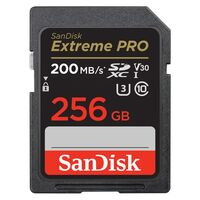 SanDisk SDXC 256GB Extreme Pro 200 MB/s Class 10 UHS-I U3 V30