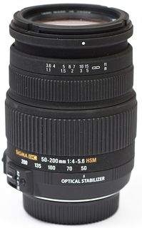 Sigma 50-200mm f/4,0-5,6 DC OS HSM pro Canon