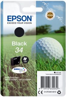 Epson Singlepack T16214012 Black 34 DURABrite - černá