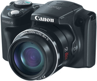 Canon PowerShot SX500 IS černý + 16GB karta + brašna Pack 80 + čistící utěrka!