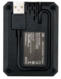 JJC duální USB nabíječka pro akumulátor 2× Canon LP-E6(N)
