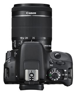 Canon EOS 100D + 18-55 mm IS STM + náhradní akumulátor + DVD