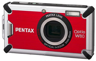 Pentax Optio W80 červený