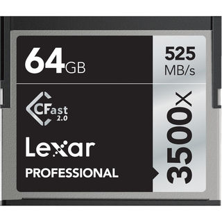 Lexar 64GB CFast 2.0 Professional 3500x 525MB/s