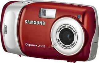 Samsung Digimax A502 červený