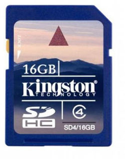 Kingston SDHC 16GB Class 4