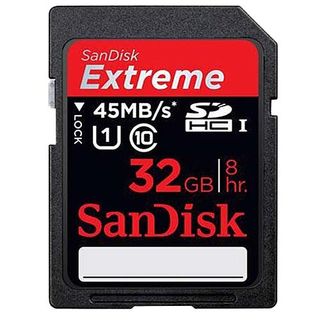 SanDisk SDHC 32GB EXTREME 45 MB/s