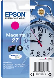 Epson Singlepack T27034012 Magenta 27 DURABrite - purpurová