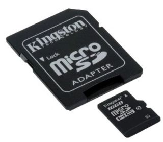 Kingston Micro SD (SDHC Class 4) 16GB karta + adaptér SD