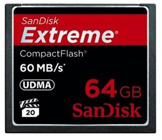SanDisk 64GB CF EXTREME UDMA 60 MB/s