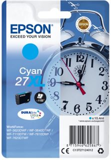 Epson Singlepack T27124012 Cyan 27 XL DURABrite - azurová