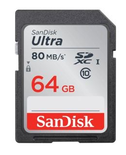 SanDisk SDXC 64GB Ultra 80MB/s Class 10 UHS-I
