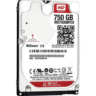 Western Digital Red 750GB HDD, 2.5" NAS WD7500BFCX
