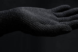 Mujjo dvouvrstvé pletené dotykové rukavice, velikost L černé