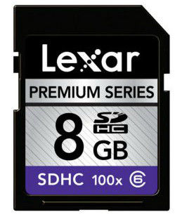 Lexar 8GB SDHC 100x