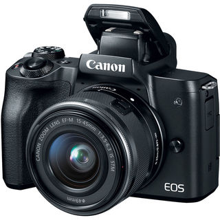Canon EOS M50 + 15-45 mm + EF-S 50 mm + adaptér EF-EOS M černý