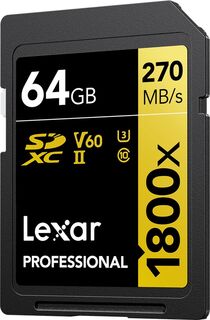 Lexar SDXC 64GB 1800x Professional Class 10 UHS-II U3 (V60)