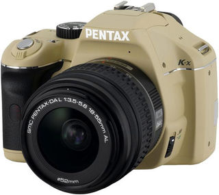 Pentax K-x béžový + 18-55 mm