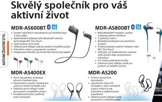 Sony sluchátka MDR-AS400EX