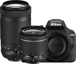 Nikon D3400 + 18-55 mm AF-P VR + 70-300 mm AF-P VR černý