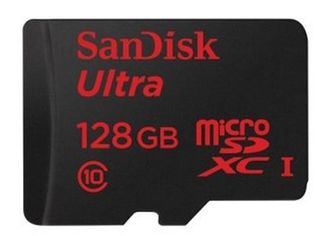 SanDisk Micro SDXC 128GB Ultra 30MB/s UHS-1 Class 10 + Adapter