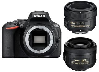 Nikon D5500 tělo + 35 mm + 50 mm Set pro Portrét/Reportáž